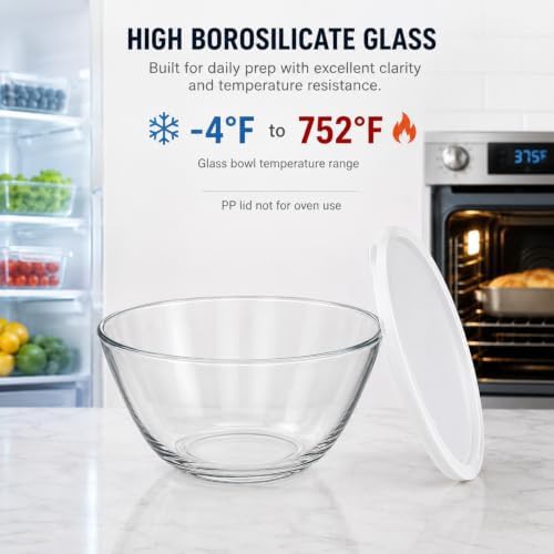 Extra large glass proofing bowl — photo 3