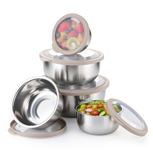 Mixing Bowls with Lids Set of 5