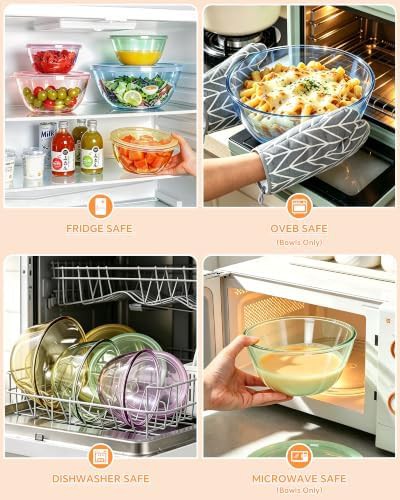 Glass mixing and meal prep set — photo 4