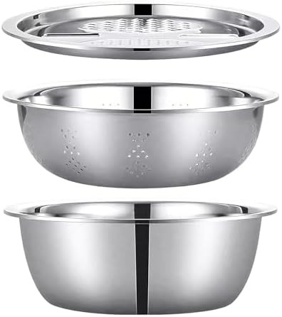 Stainless Steel Prep Mixing Bowls with Handle